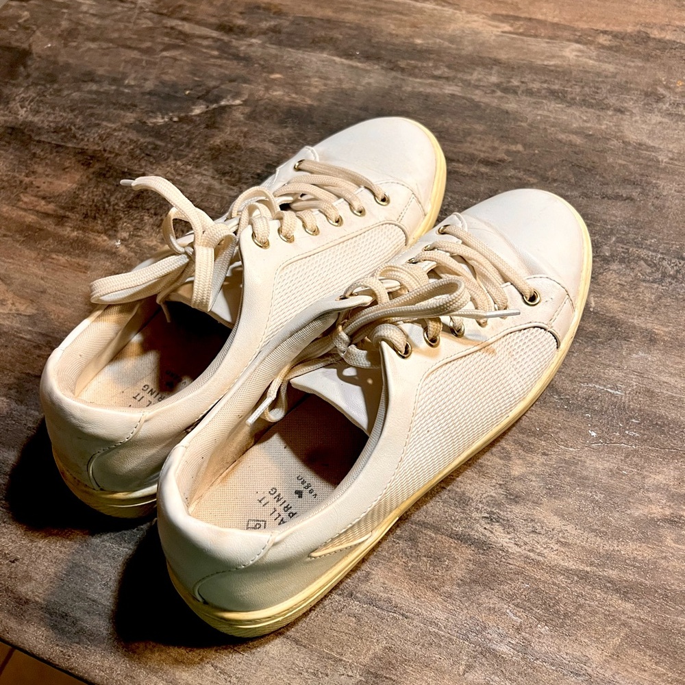 White sneakers